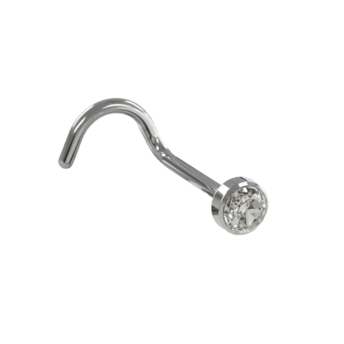 Nostril Screw Zircons 18g