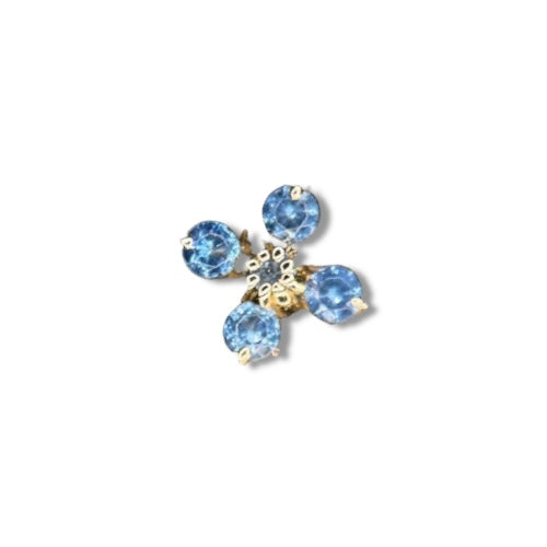 Sun cuadruple flower Blue