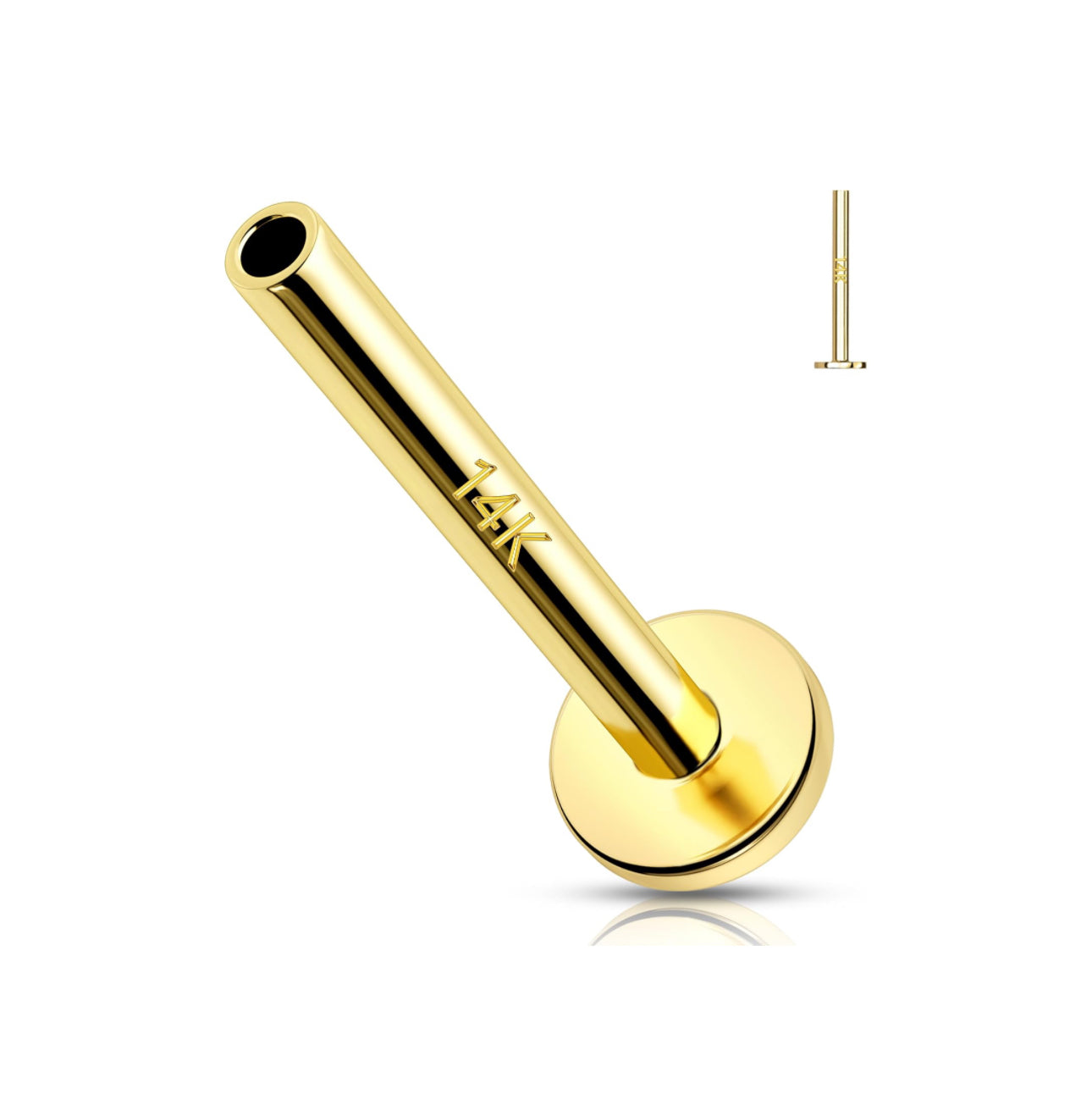 Push Pin Labret Solid Gold