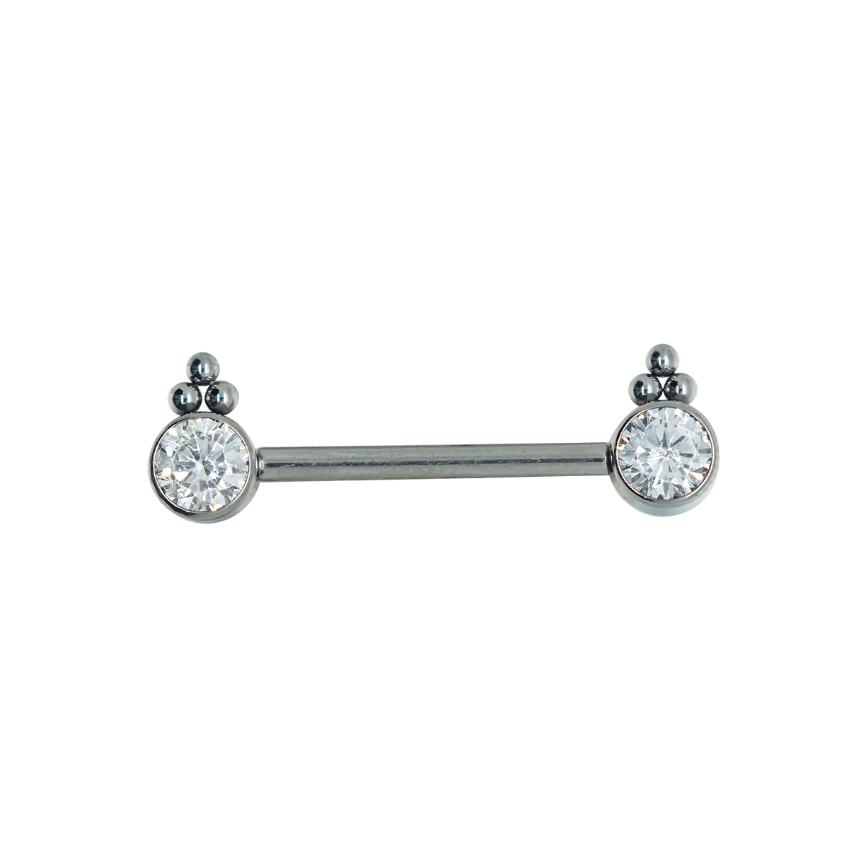 Nipple One Tree Zircons Pin Push