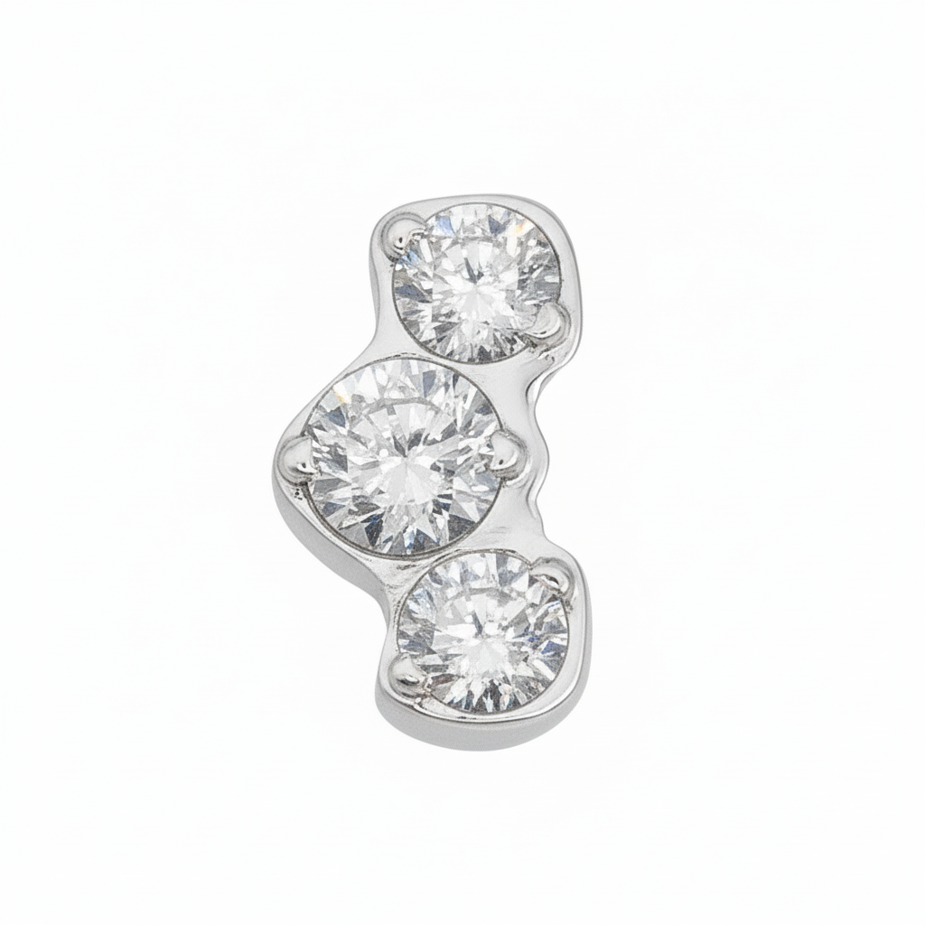 Cluster Marquise Triple Curved