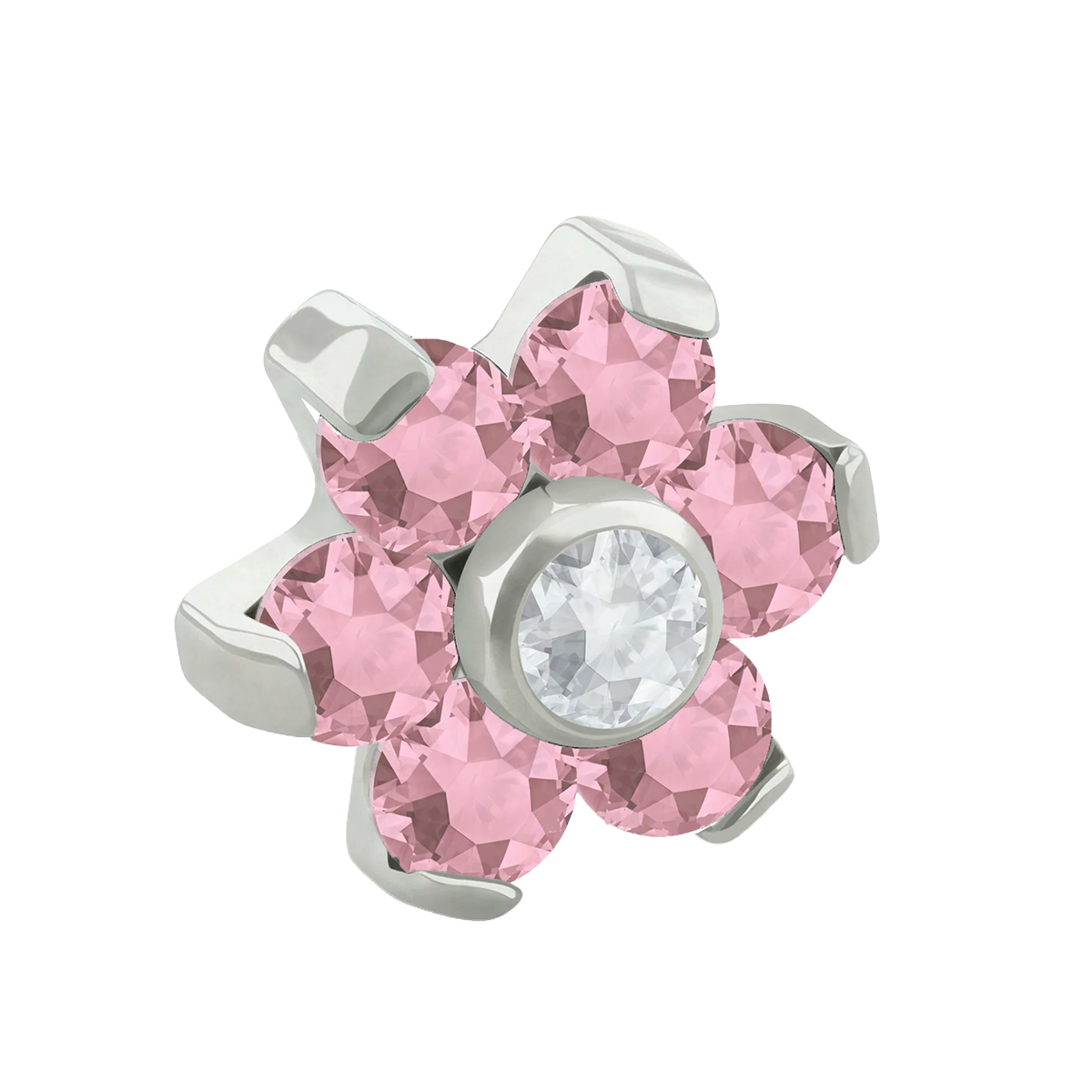 Hexaflower Zirconia 14G