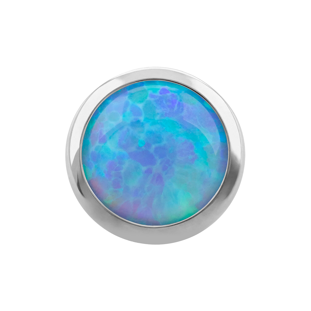 Flat Opal Disc 14G