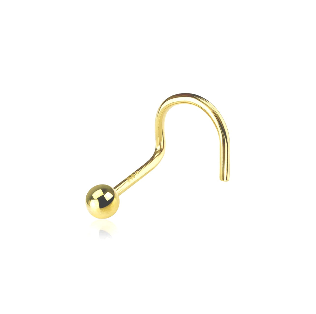 Nostril Flat 14k Solid Gold