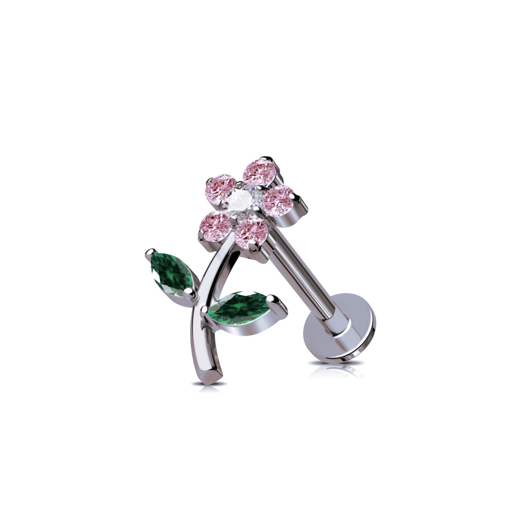 Flower pink helix flat conch 