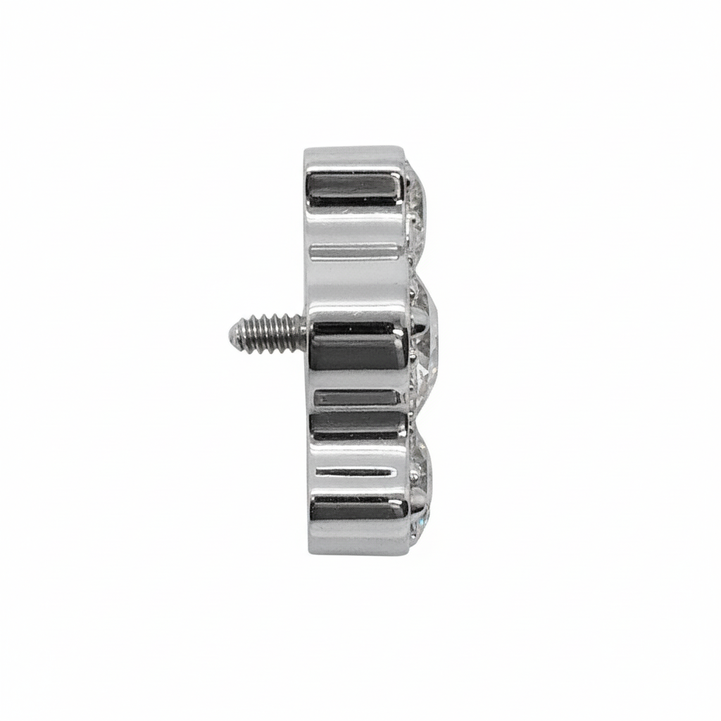 Cluster Marquise Triple Curved