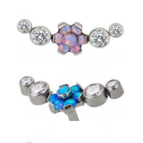 Cluster Mini Hexaflower Opal